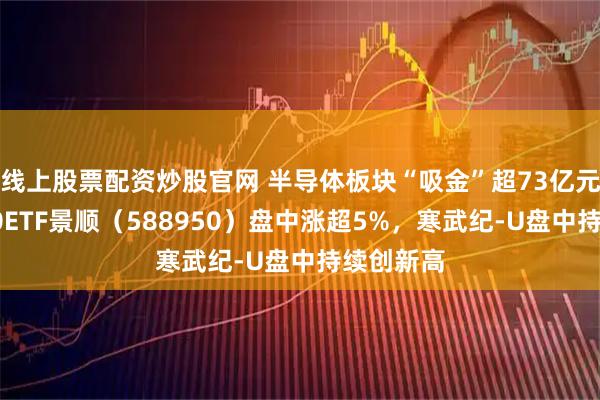 线上股票配资炒股官网 半导体板块“吸金”超73亿元！科创50ETF景顺（588950）盘中涨超5%，寒武纪-U盘中持续创新高