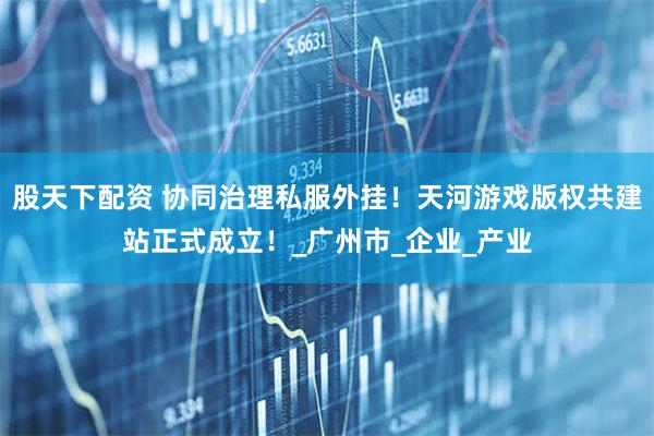 股天下配资 协同治理私服外挂！天河游戏版权共建站正式成立！_广州市_企业_产业
